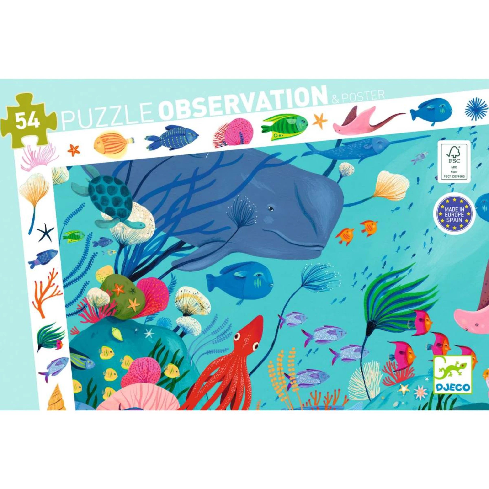 Wimmelpuzzle Das Meer - 54 stk - Djeco