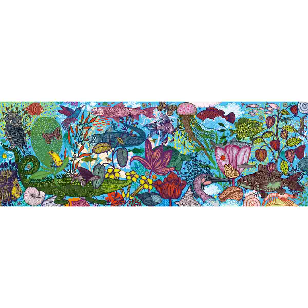 PUZZLES GALLERY - Land and Sea / 1000 stk - Djeco