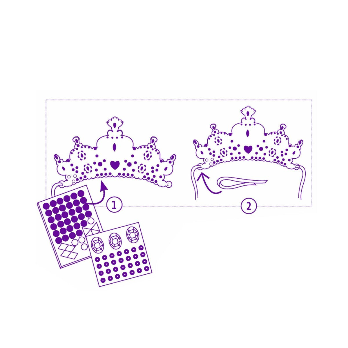 DIY: Mosaik-Diademe Prinzessin - Djeco