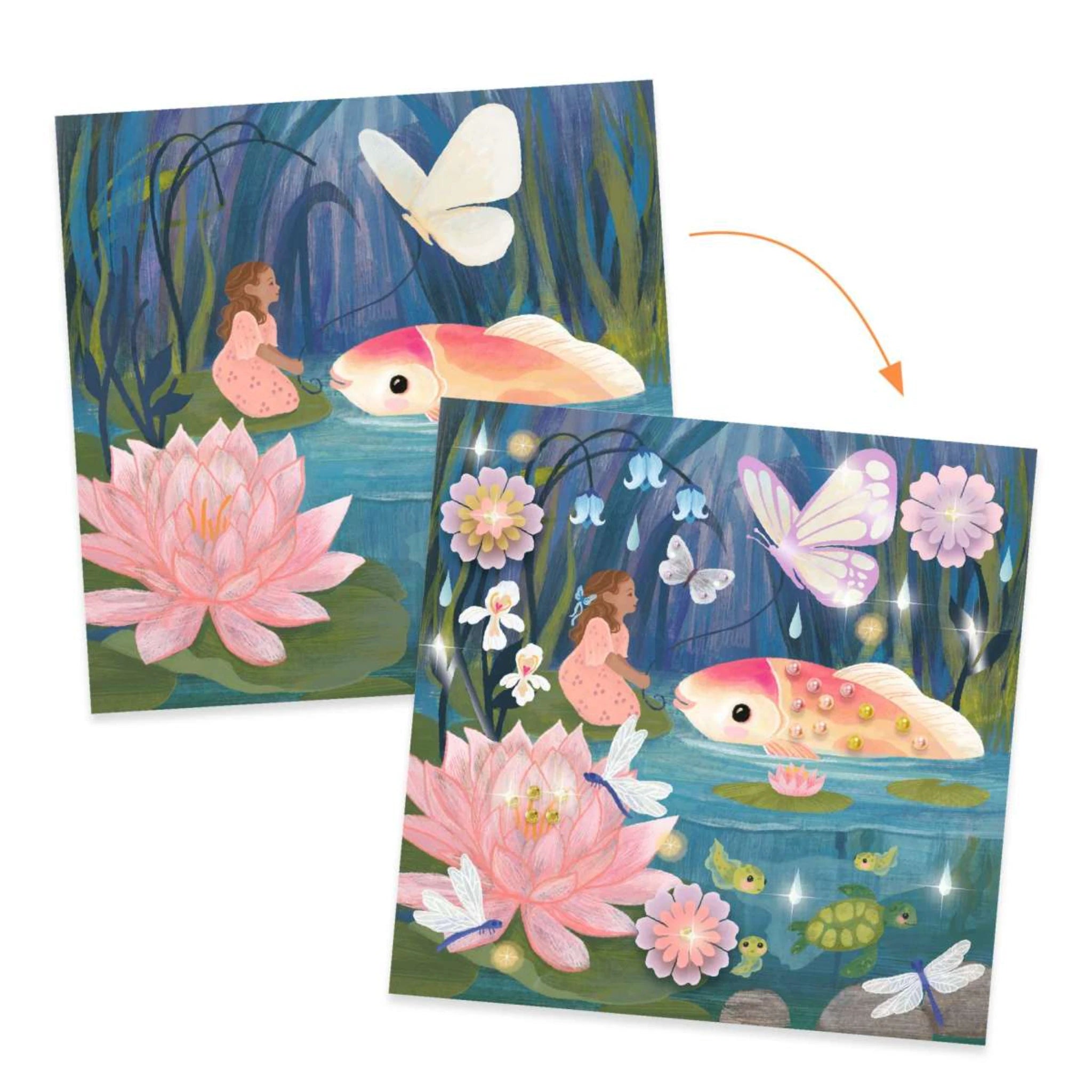 Sticker-Märchen: Däumelinchen - Djeco