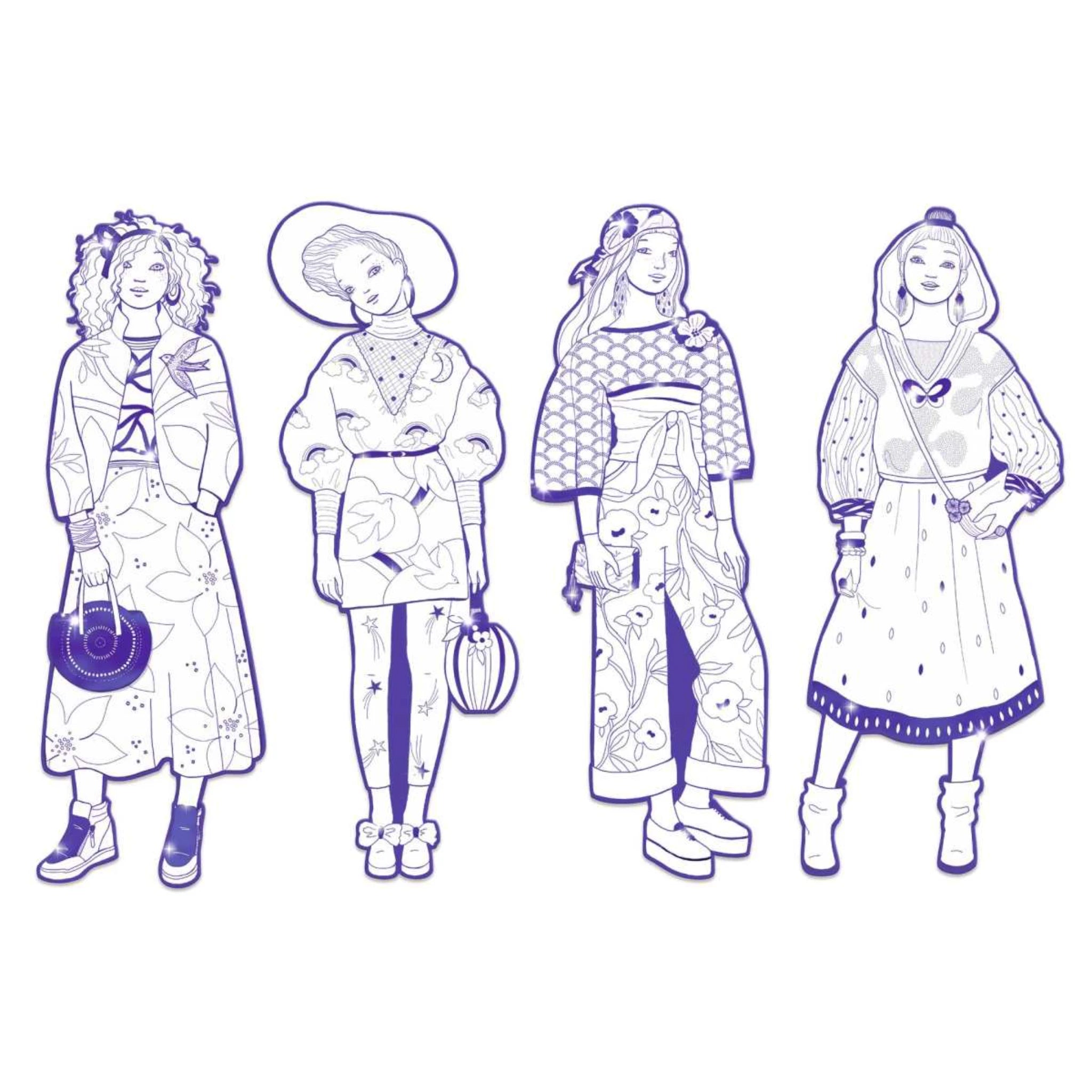 Fashion Ausmalbilder - Djeco