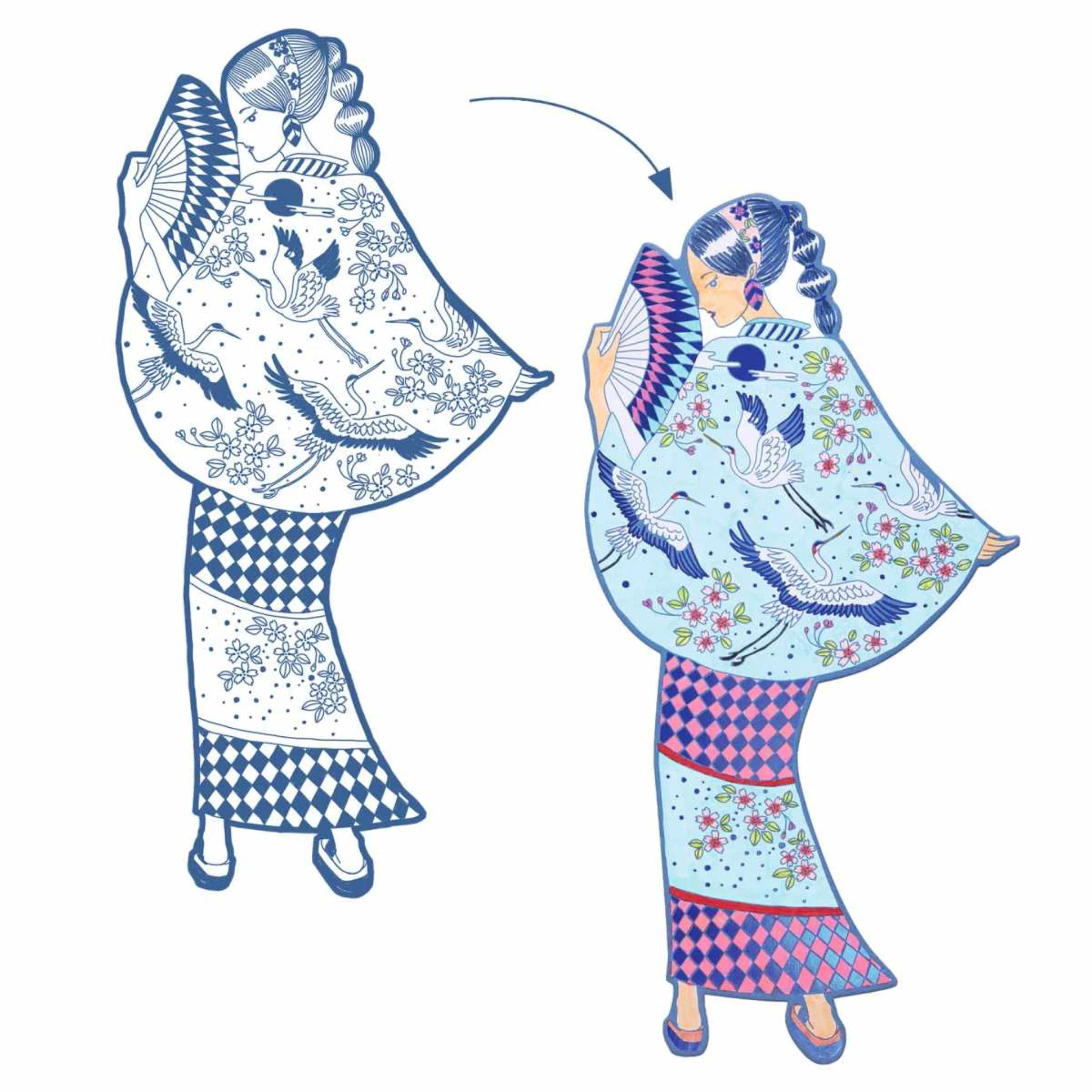 Fashion Ausmalbilder - Djeco