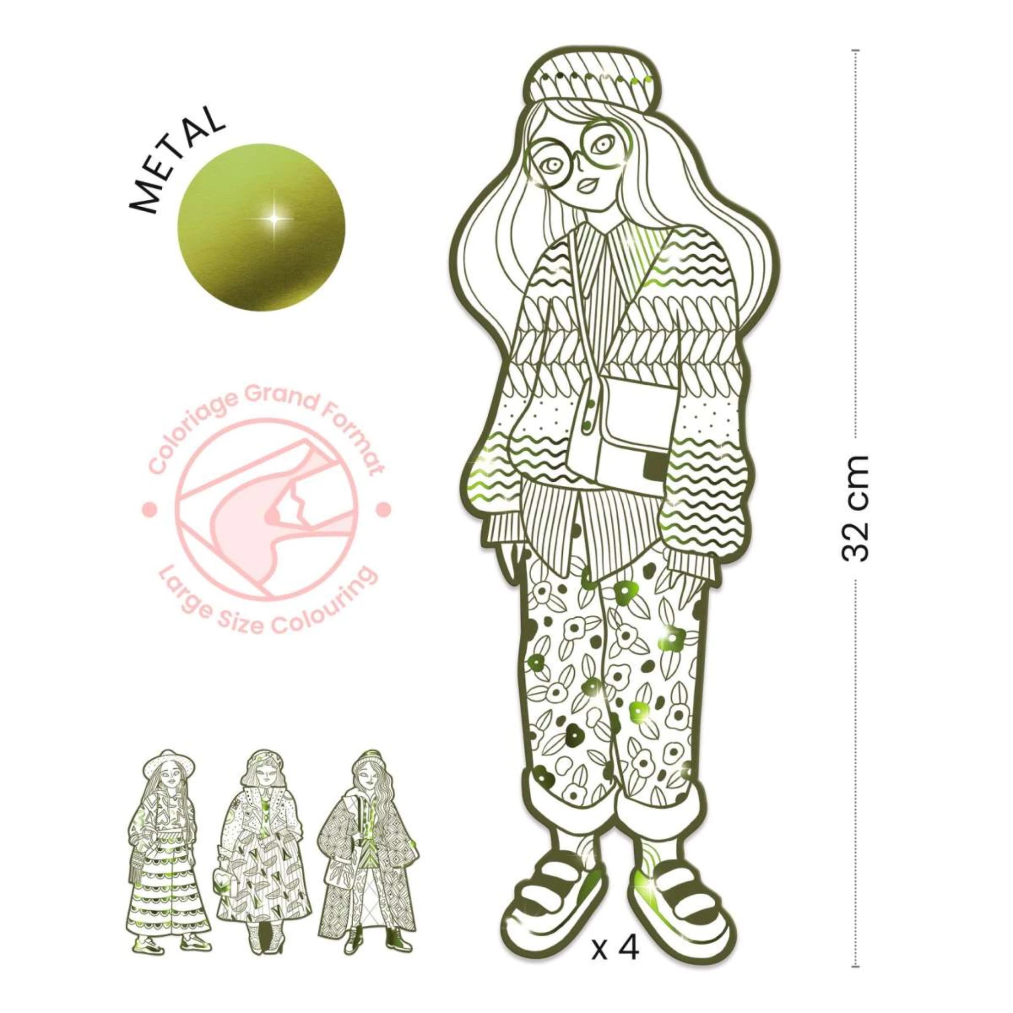 Fashion Ausmalbilder - Djeco
