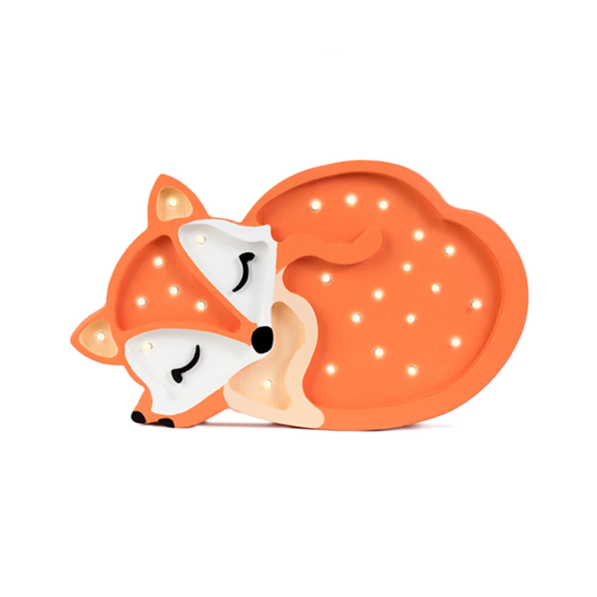 Holzlampe Fuchs orange - Little Lights