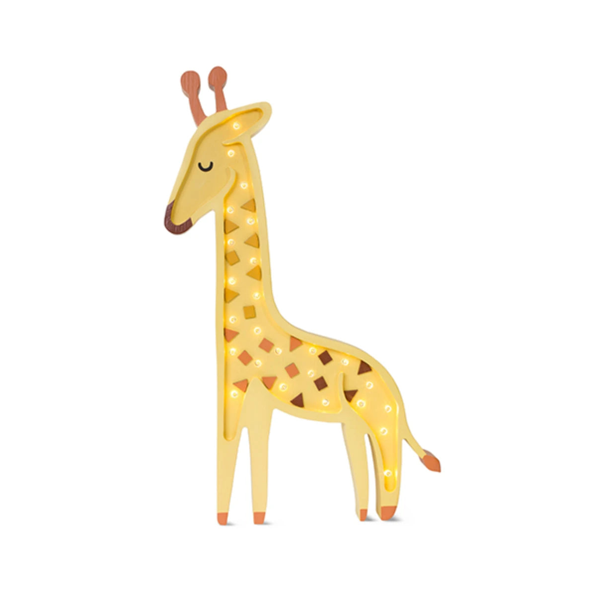 Holzlampe Giraffe gelb - Little Lights