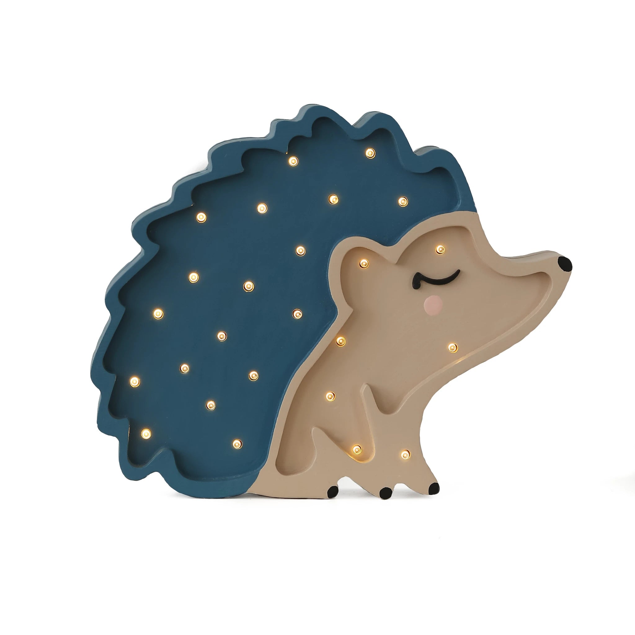 Holzlampe Igel blau - Little Lights