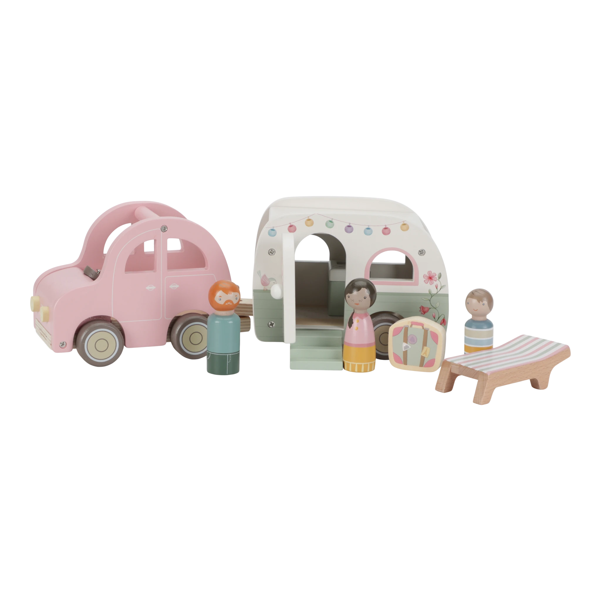Spielzeugauto mit Wohnwagen - Little Dutch