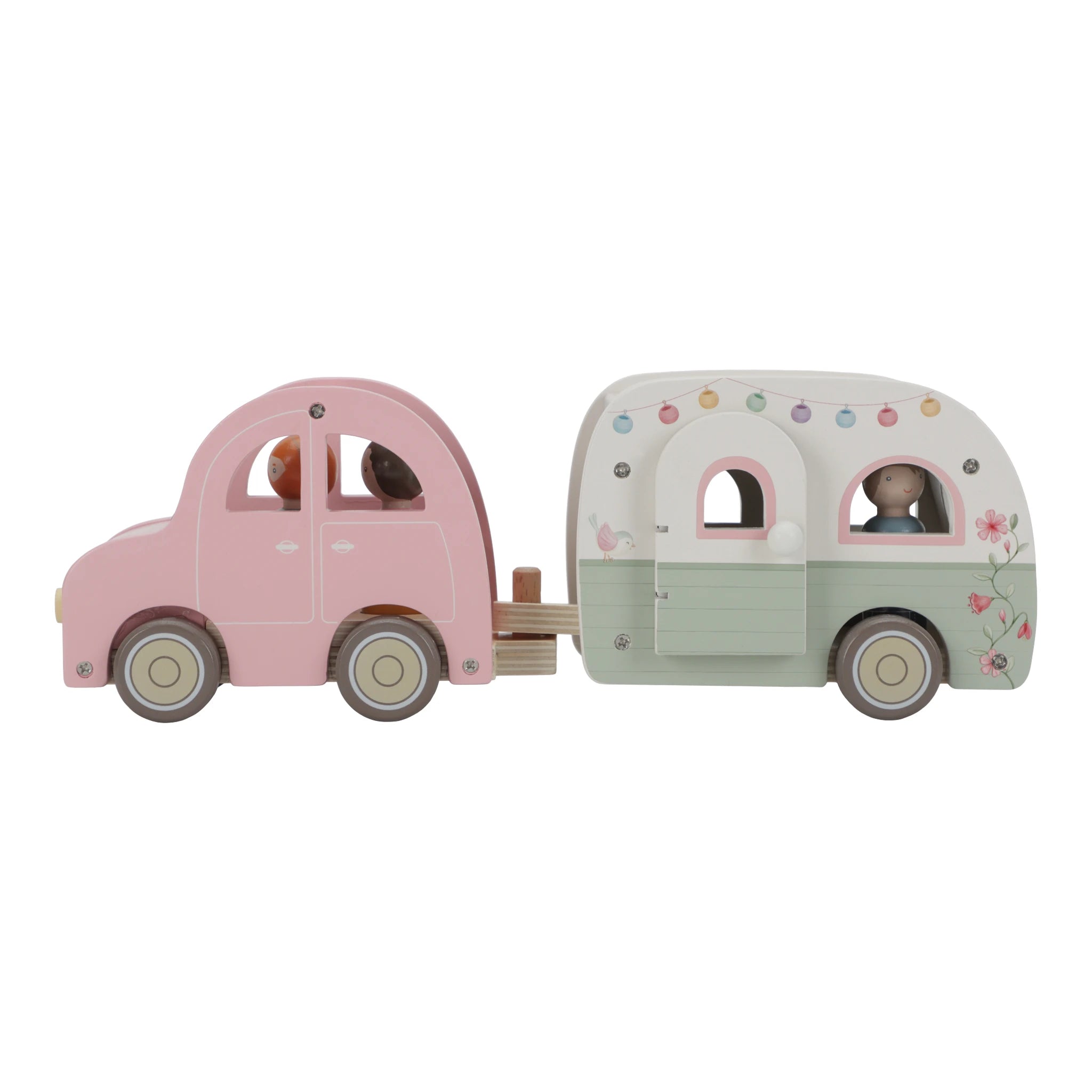 Spielzeugauto mit Wohnwagen - Little Dutch