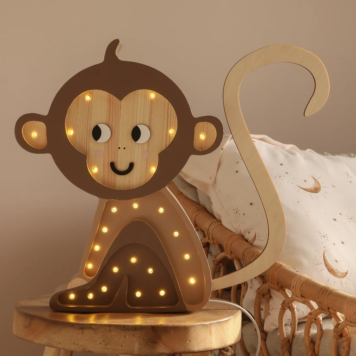 Holzlampe Affe - Little Lights