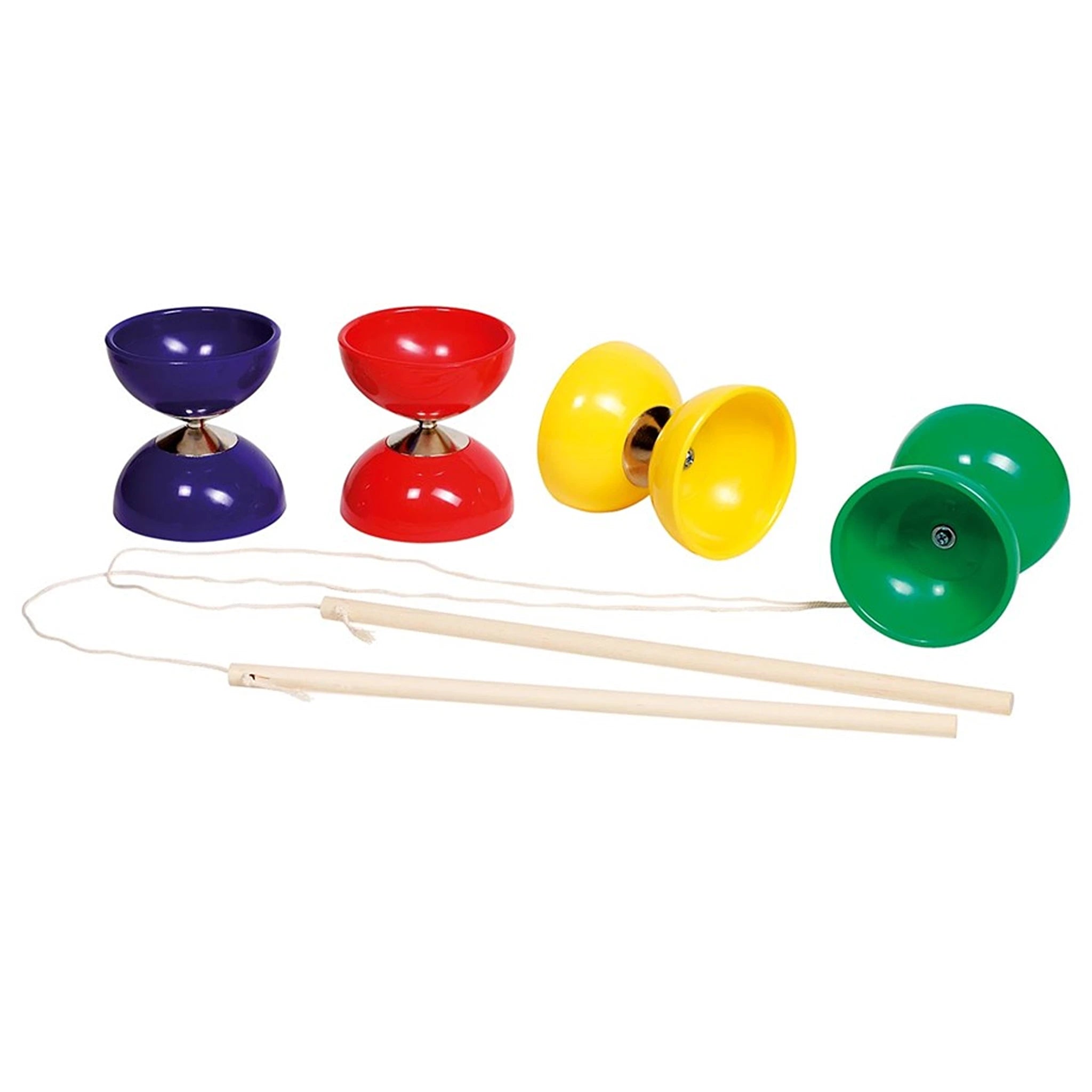 Diabolo mit Stöckern und Schnur, grün - Goki